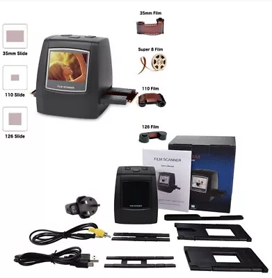 Film & Slide Scanner Negative/Slide To Digital JPEG Converter Viewer22MP35mm.. • $290.99