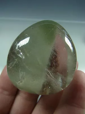 1.97  Busy Multi Green Chlorite Partial Phantom Clear Quartz Crystal Lens Ap 70 • $59.99