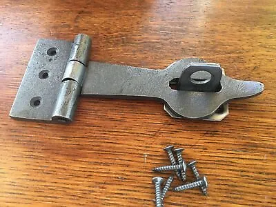 Antique Style Heavy Duty Iron Box Hasp And Staple Lock Door Chest HS3 • $9.88