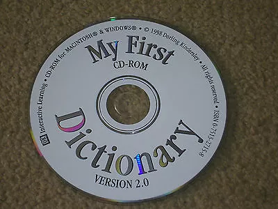 My First Dictionary Version 2.0 - 1998 CD Rom • £2