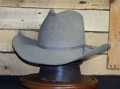 Vintage Stetson 4X Cowboy Hat (7 Gray) • $89