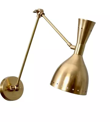 1 Light Diabolo Sputnik Modern Wall Sconce Mid Century Brass Wall Fixture A6 • $179.10