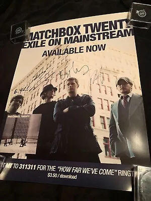 MATCHBOX TWENTY SIGNED AUTOGRAPHED Poster Full Band Including Rob Thomas 18x24 • $199