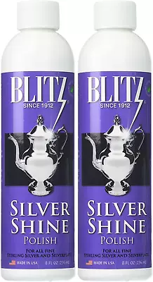 20633 Shine Liquid Polish For Sterling Silver-Plated 8 Oz Pack Of 2 • $19.95
