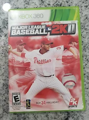 Major League Baseball 2K11 (Xbox 360)  Roy Halladay MLB FREE FAST SHIPPING • $6.99