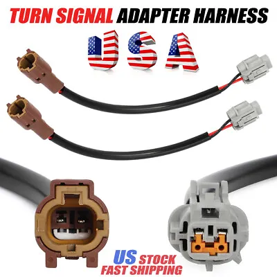 2 Turn Signal Adapter Harness Wire For Nissan 240sx PnP S14 USDM To JDM Kouki US • $12.59