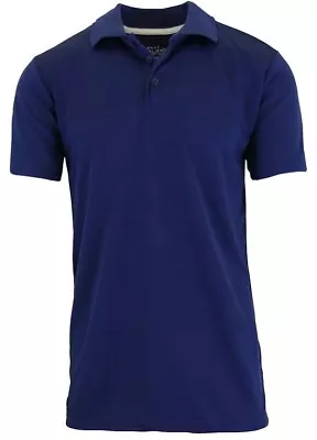 Men's Sport TAGLESS Moisture-Wicking Short Sleeve Polo Shirts ( Size S-3XL ) NWT • $9.95