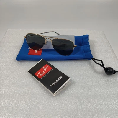 $54.99 • Buy RAY-BAN RJ9506S 223/2P Gold Unisex Kids Aviator Full Rim Sunglasses 52-14-125