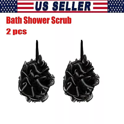 NEW Bath Shower Scrub Exfoliating Body Brush Scrubber Sponge Ball Mesh Puff • $12.99