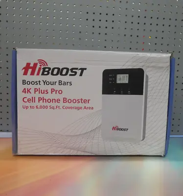 HiBoost 4K Plus Pro Cell Phone Booster Up To 6000 Sq. Ft. Coverage Area New • $22.50