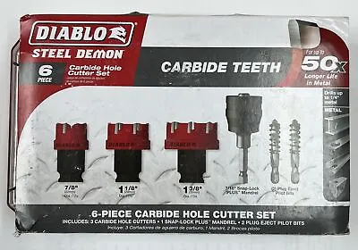 Diablo Steel Demon Carbide Teeth Hole Cutter Set (6-Piece) DHS06CFS • $82.95