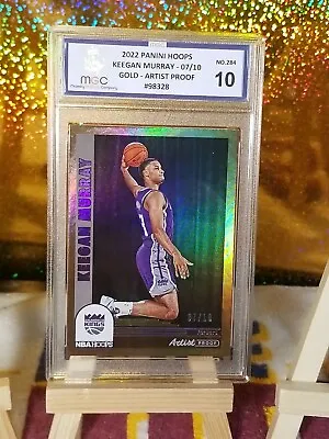 Keegan Murray 2022-23 Hoops Gold SSP /10 Artist Proof #284 RC MGC 10 GEM RARE! • $199.99