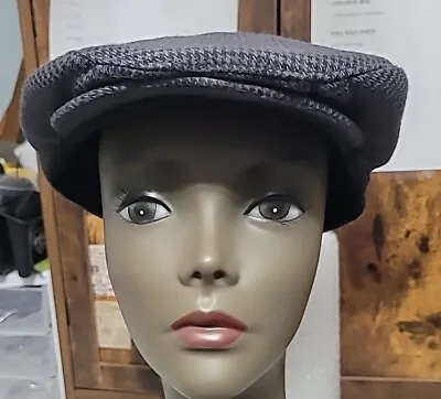 Vintage Brixton HOOLIGAN CABBIE Tweed Flat Newsboy Cap Hat Size XL • $17.77