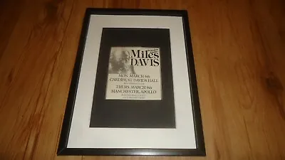 MILES DAVIS 1989 Tour-framed Original Advert • £16.99