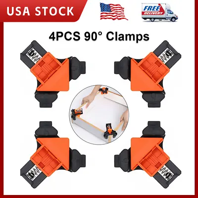4PCS 90 Degree Right Angle Fixing Clip Adjustable Swing Corner Clamp USA • $9.89
