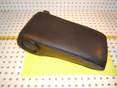 Mercedes W124 90-92 Sedan Wagon BLACK Leather Front Genuine MBZ OEM 1 Armrest • $341