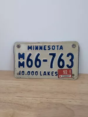 Minnesota Motorcycle License Plate  • $9.99