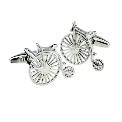 £11.99 • Buy Penny Farthing Bike Retro Design Cufflinks Presented In A Box X2AJ409