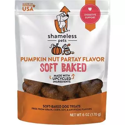 Shameless Pets Pumpkin Nut Partay Soft Baked Dog Treat 6 Oz. 331 Pack Of 6 • $30.20