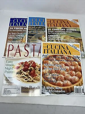 Lot Of 5 -  La Cucina Italiana Magazines & Pasta Magazine - 2002 2003 • $20.99