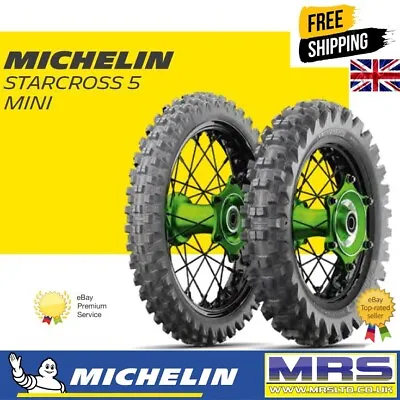 Michelin Mx Starcross 5 Mini Rear Tyre - 80/100-12 - Mx - Sc5 - 639620 • $74.66