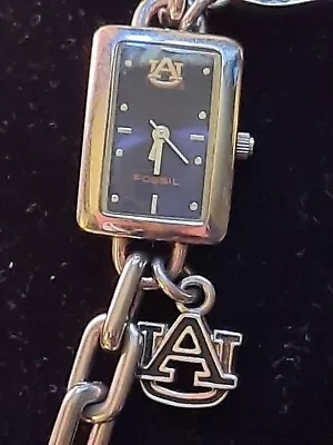 Vintage Fossil College Collection Auburn Tigers Charm Watch • $50