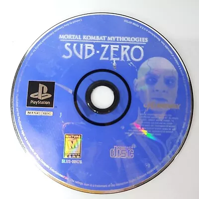 Working Mortal Kombat Mythology Sub Zero Playstation PS1 Game Disc Only Rated M • $20