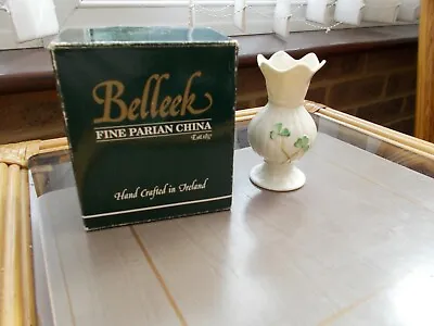£4.99 • Buy Belleek Mini Connemara Vase With Box No 2039