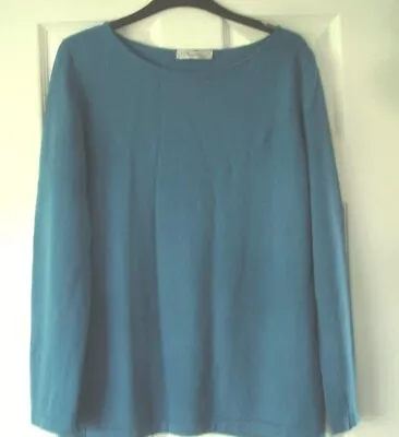 BNWOT Super Blue Wool/Cashmere Jumper By David Nieper - 10/Approx.36  • £6.75