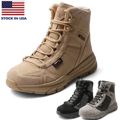 Men's Waterproof Military Tactical Boots Breathable Outdoor Work Combat Shoes US • $44.99