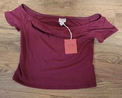 Mossimo Supply Co. Top Size M Maroon/burgundy New L@@k! • $5