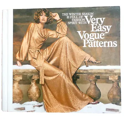 Very Easy Vogue Patterns Catalog Large Store Counter Book January 1974 Disco VTG • $68.98