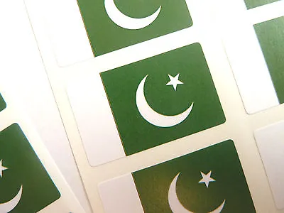 Mini Sticker Pack Self-Adhesive Pakistan Flag Labels FR206 • $5.15