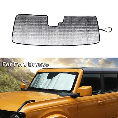 Windshield Sunshade Sun Visor Folding UV Block Protector For Ford Bronco 2021+ • $18.49