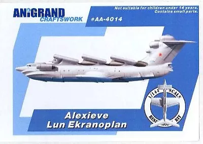 Anigrand Models 1/144 ALEXIEVE LUN EKRANOPLAN Giant Soviet Seaplane • $253.49