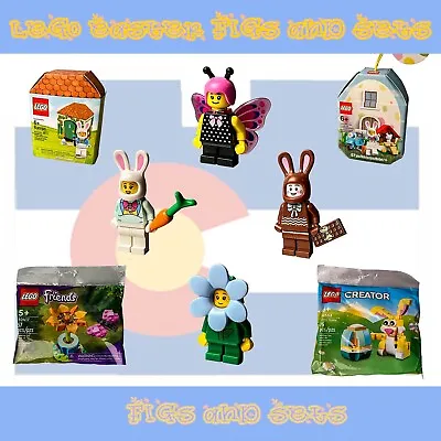 $14.98 • Buy LEGO Easter Sets Minifigure Bunny Spring Exclusive Polybag Flower Child Basket