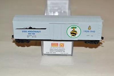 N Scale Micro-Trains Line 50' Box Car Navy Series #8 USS Argonaut Ship Boat • $23