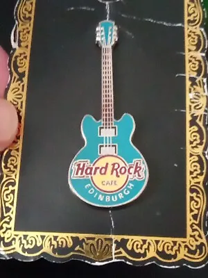 Edinburgh Hard Rock Cafe Pin Guitar • £9