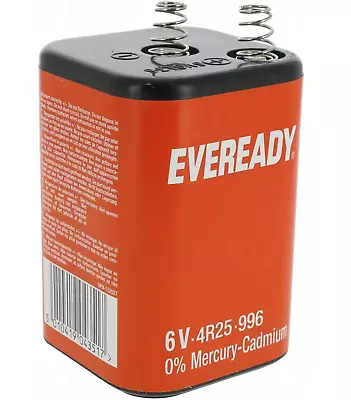 Ever Ready Pj996 / 4r25 6v Zinc Battery Used For Torches / Lighting Etc 34367 • £8.45