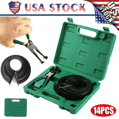 Motorcycle Piston Ring Compressor Cylinder Installer Tool Kit With Plier 14 Band • $22.80