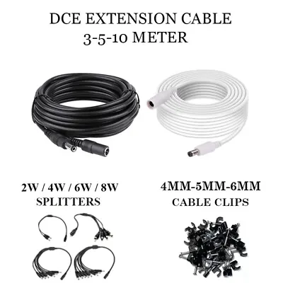 £2.89 • Buy DC POWER 12V EXTENSION CABLE For CCTV CAMERA / LED / DVR / PSU LEAD 5.5 X 2.1mm
