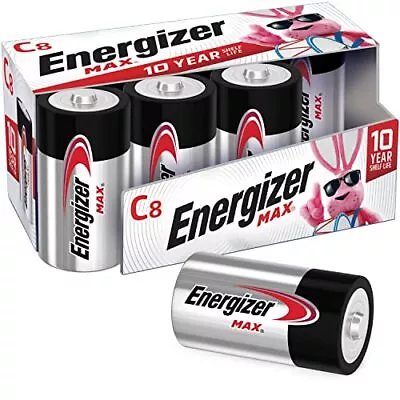 Energizer MAX C Batteries Premium Alkaline C Cell Batteries (8 Battery Count) • $23.46