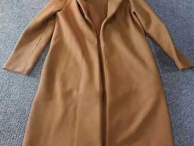 Zara Jacket Womens Medium Brown Trench Coat Open Designer • $35