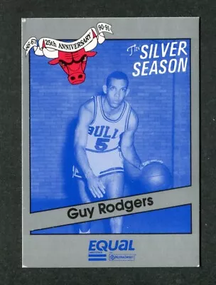 Guy Rodgers #13 Chicago Bulls 1990 Star NBA Basketball Equal Silver Season Card • $1.49