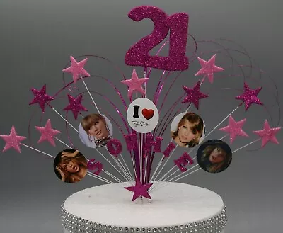 Taylor Swift Glittered Cake Topper Decoration Stars On Wires Any Age/Colour 002 • £14.99