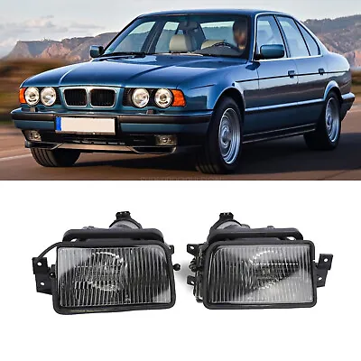 Fog Light Lamp Cover Nobulb Driving Lamp For BMW E34 M5 Style 520 524 525 • $59.99