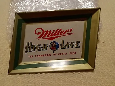  1951 MILLER HIGH LIFE BEER  Lady On The Moon  Metal Tip Tray Vintage  • $23