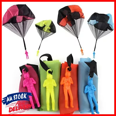 Sports Plane Hand Throw Parachute Man Toy Flying Mini Ball Kid Outdoor Game Drop • $8.89