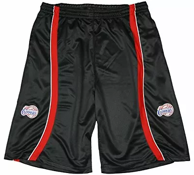 Zipway NBA Men's Big & Tall Los Angeles Clippers Mesh Striped Shorts Black • $19.99