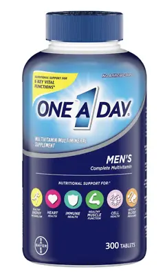 $18.99 • Buy One A Day Men's Complete Multi-Vitamin 300ct Tablets